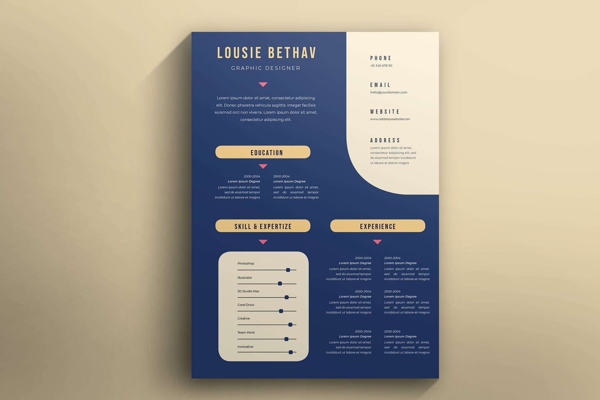 Detail Template Cv Format Cdr Nomer 33