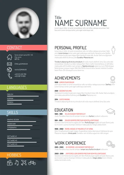 Detail Template Cv Format Cdr Nomer 5