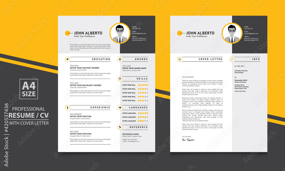 Detail Template Cv Format Cdr Nomer 39