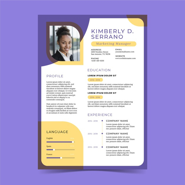 Detail Template Cv Format Cdr Nomer 42