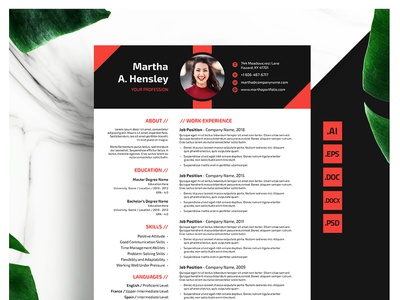 Detail Template Cv Fresh Graduate Word Nomer 23