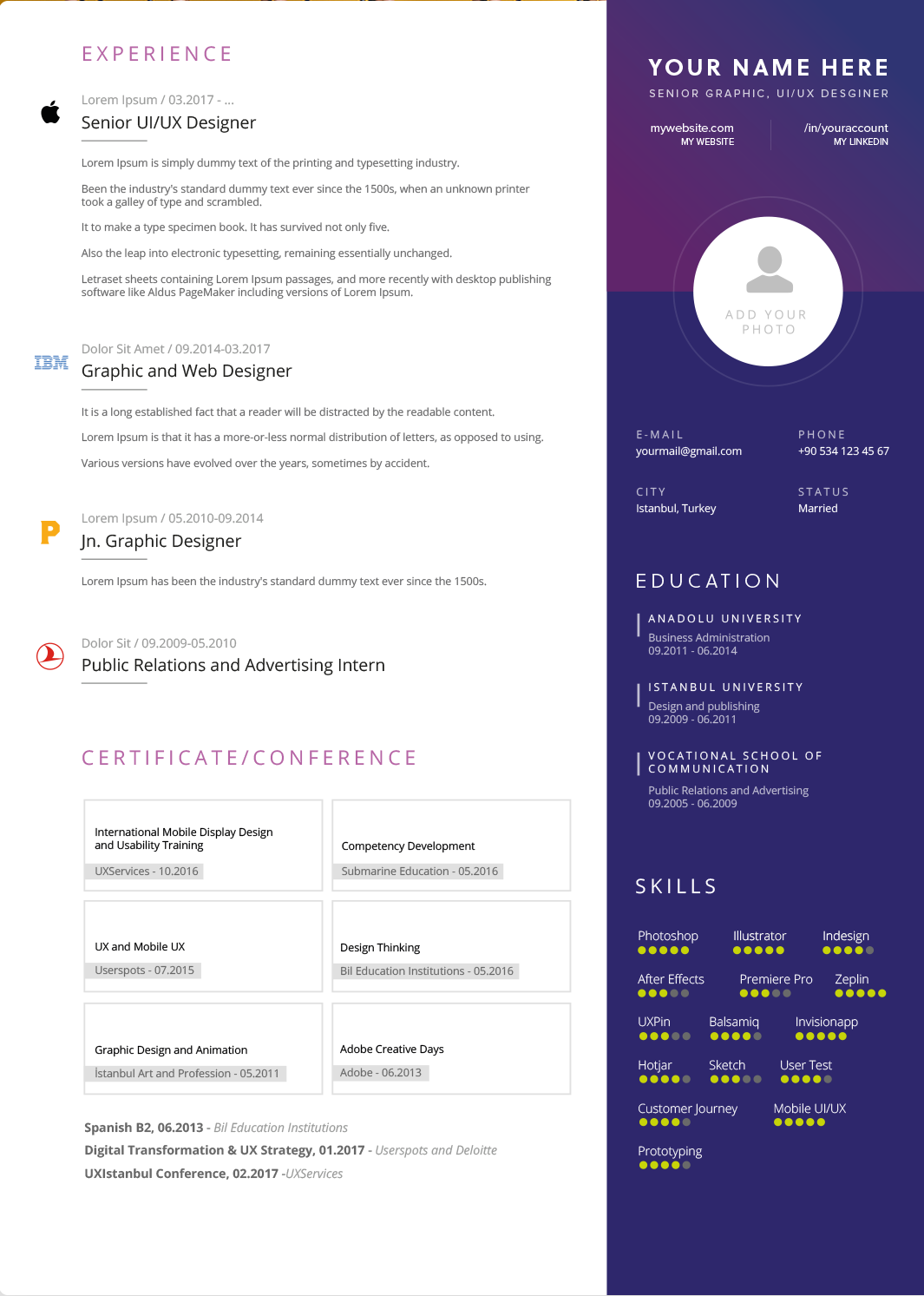 Detail Template Cv Fresh Graduate Word Nomer 33