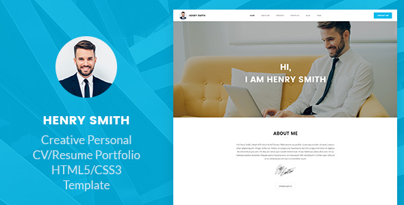 Detail Template Cv Html5 Nomer 16