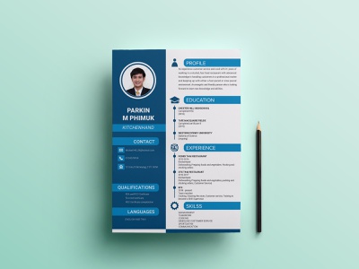 Detail Template Cv Illustrator Nomer 44