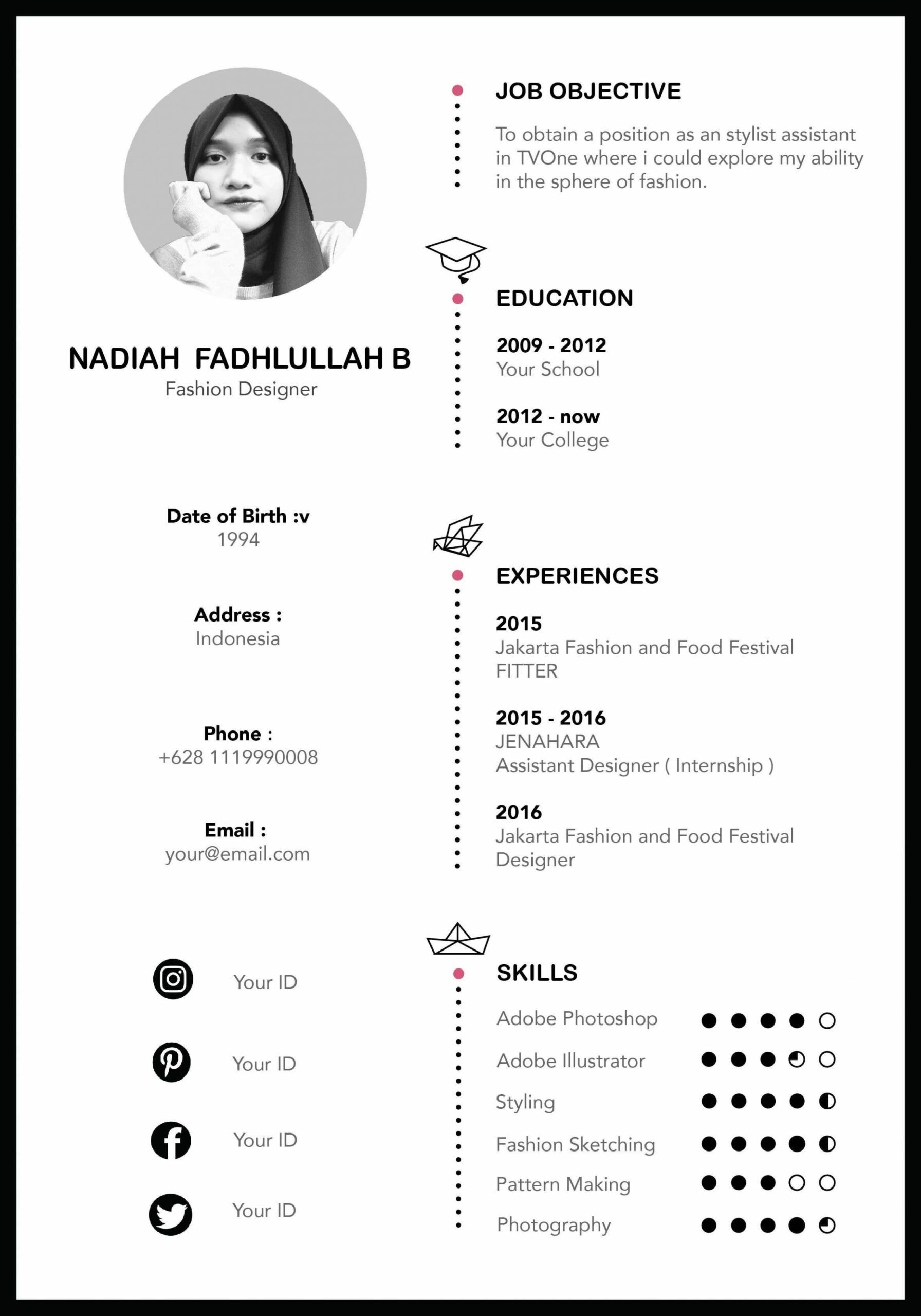 Detail Template Cv Indonesia Nomer 2
