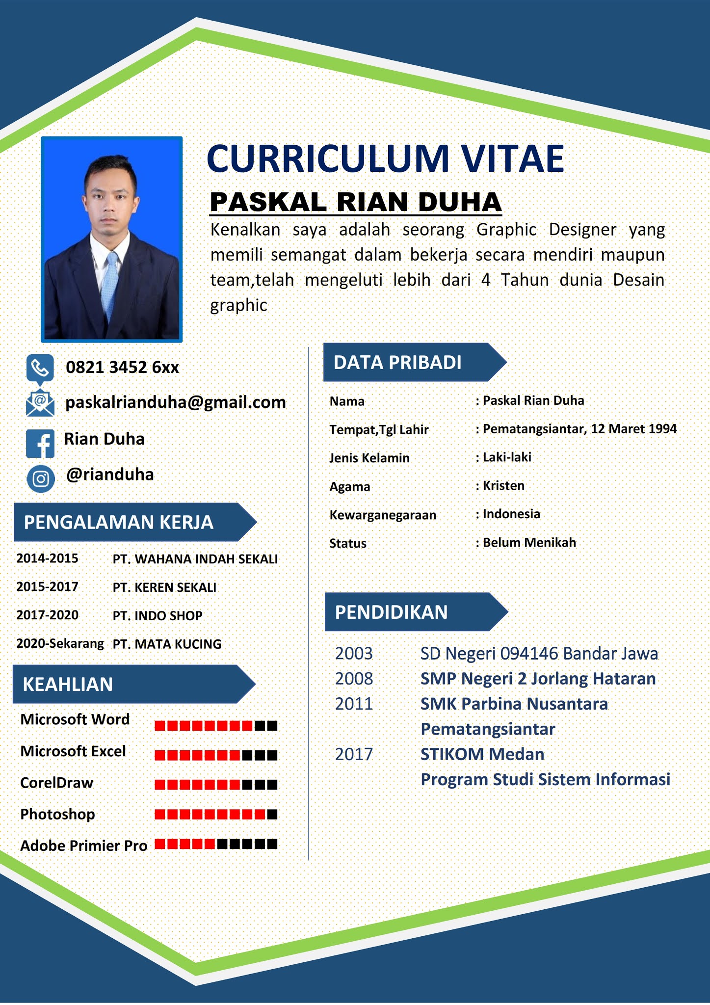 Detail Template Cv Indonesia Nomer 15