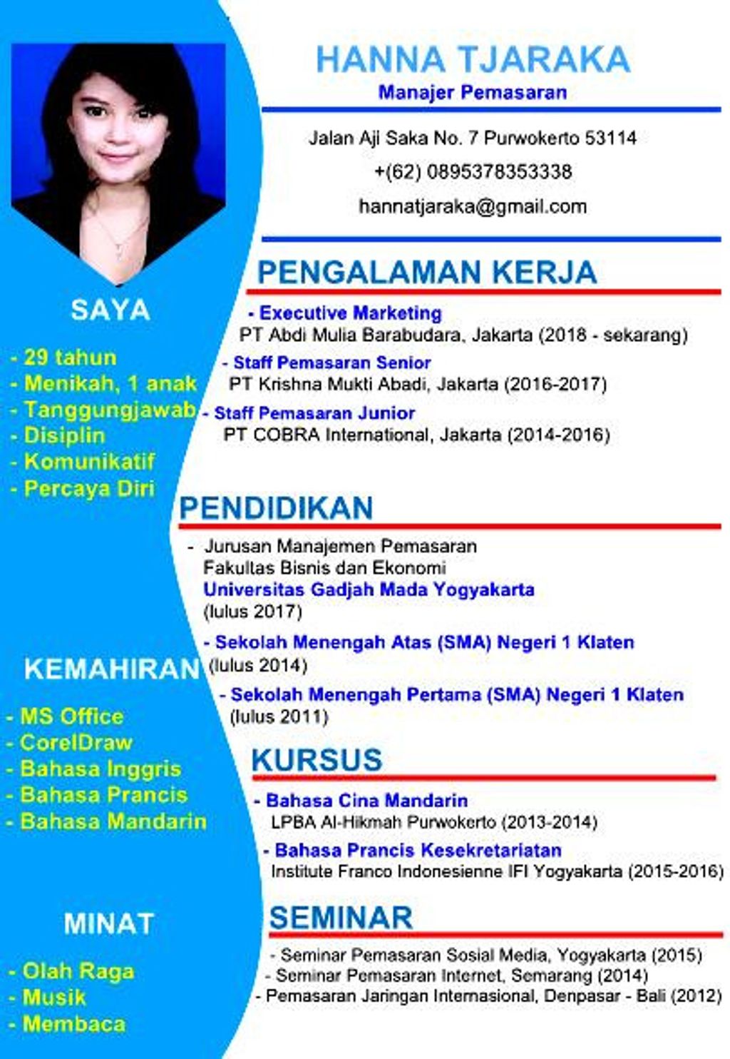 Detail Template Cv Indonesia Nomer 22