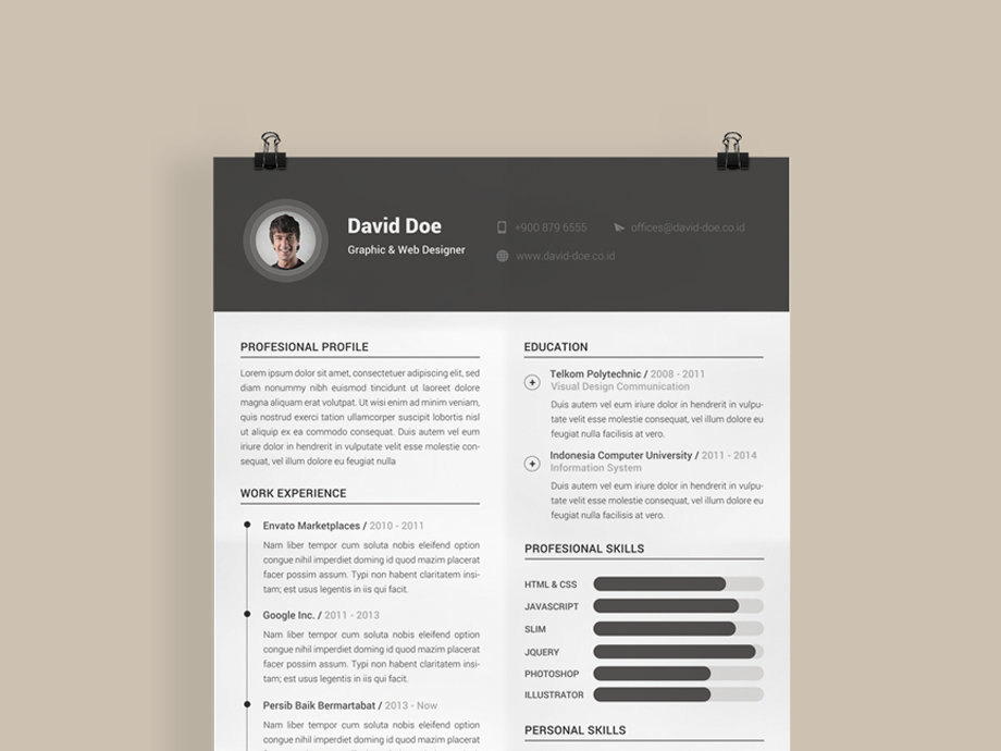 Detail Template Cv Indonesia Nomer 38