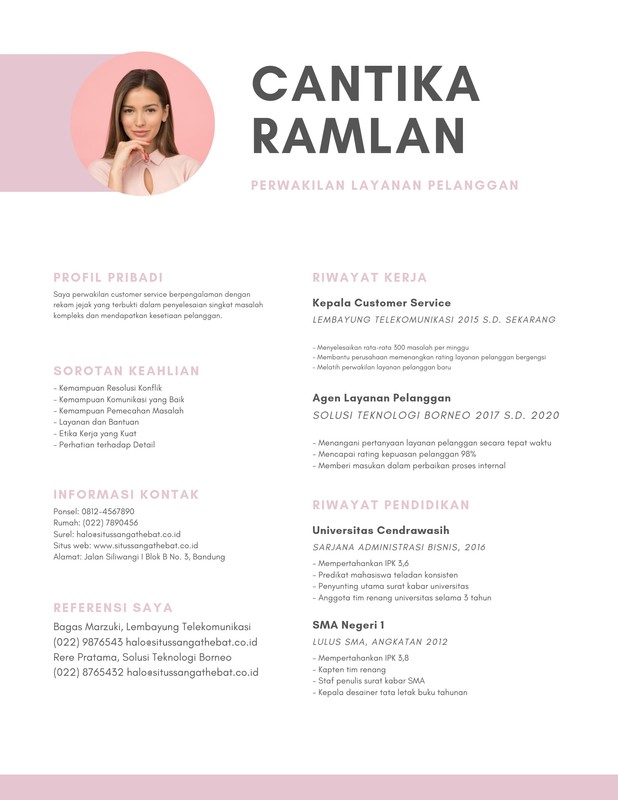Detail Template Cv Indonesia Nomer 54