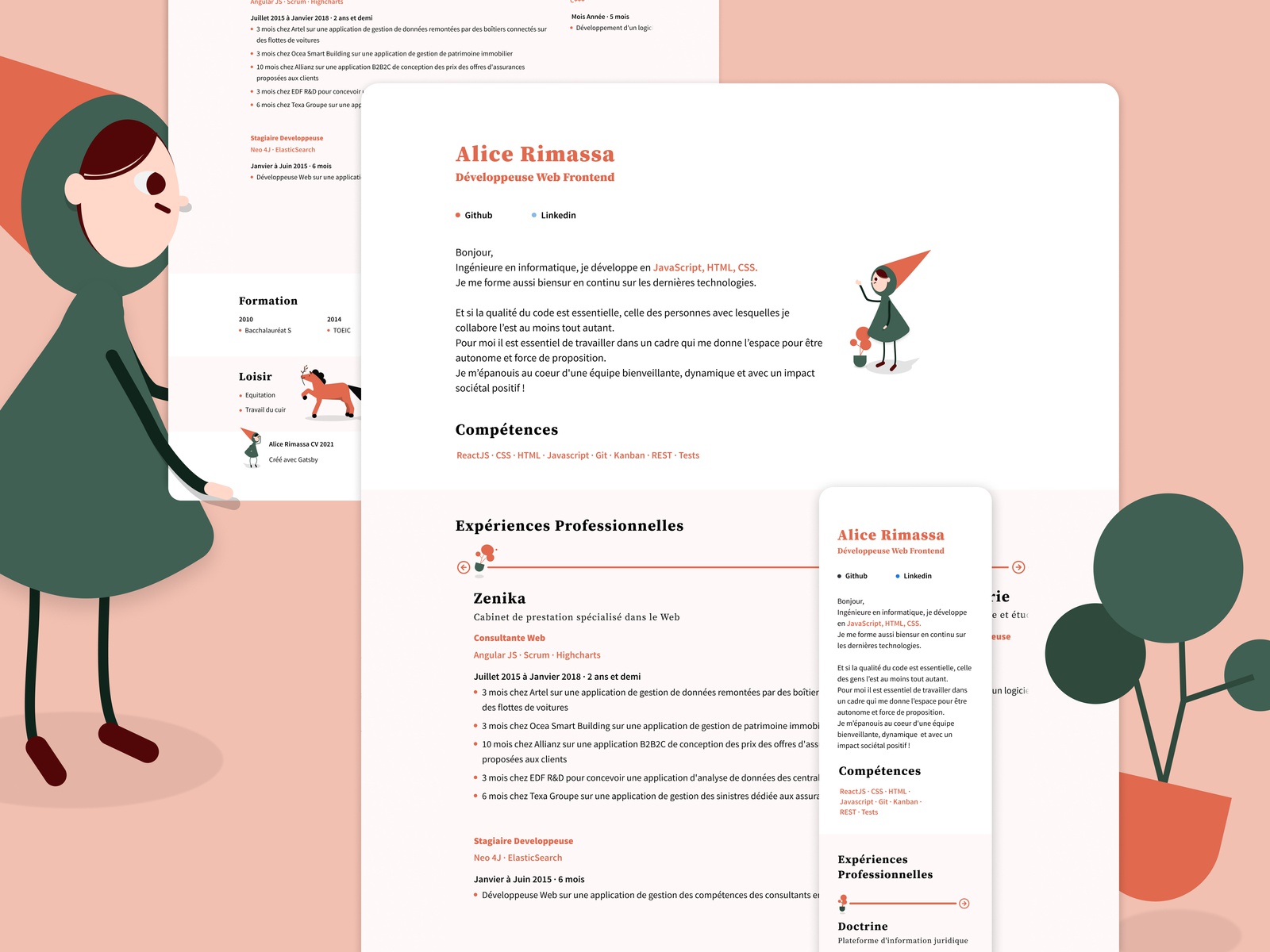 Detail Template Cv Informatique Nomer 41