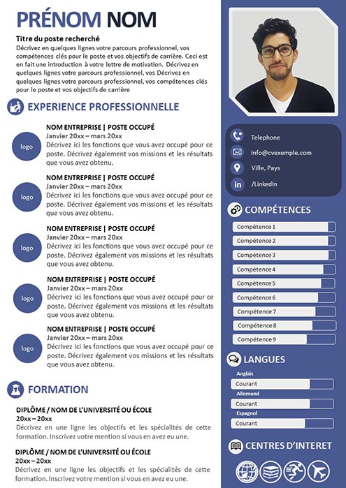 Detail Template Cv Informatique Nomer 7