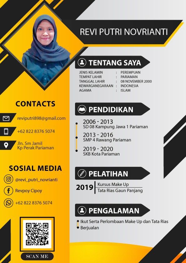 Detail Template Cv Keren Nomer 22