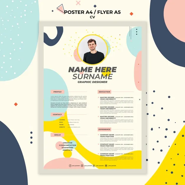 Detail Template Cv Keren Nomer 38