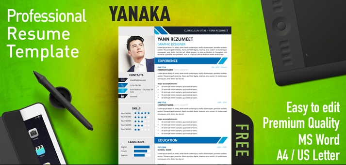 Detail Template Cv Keren Nomer 44