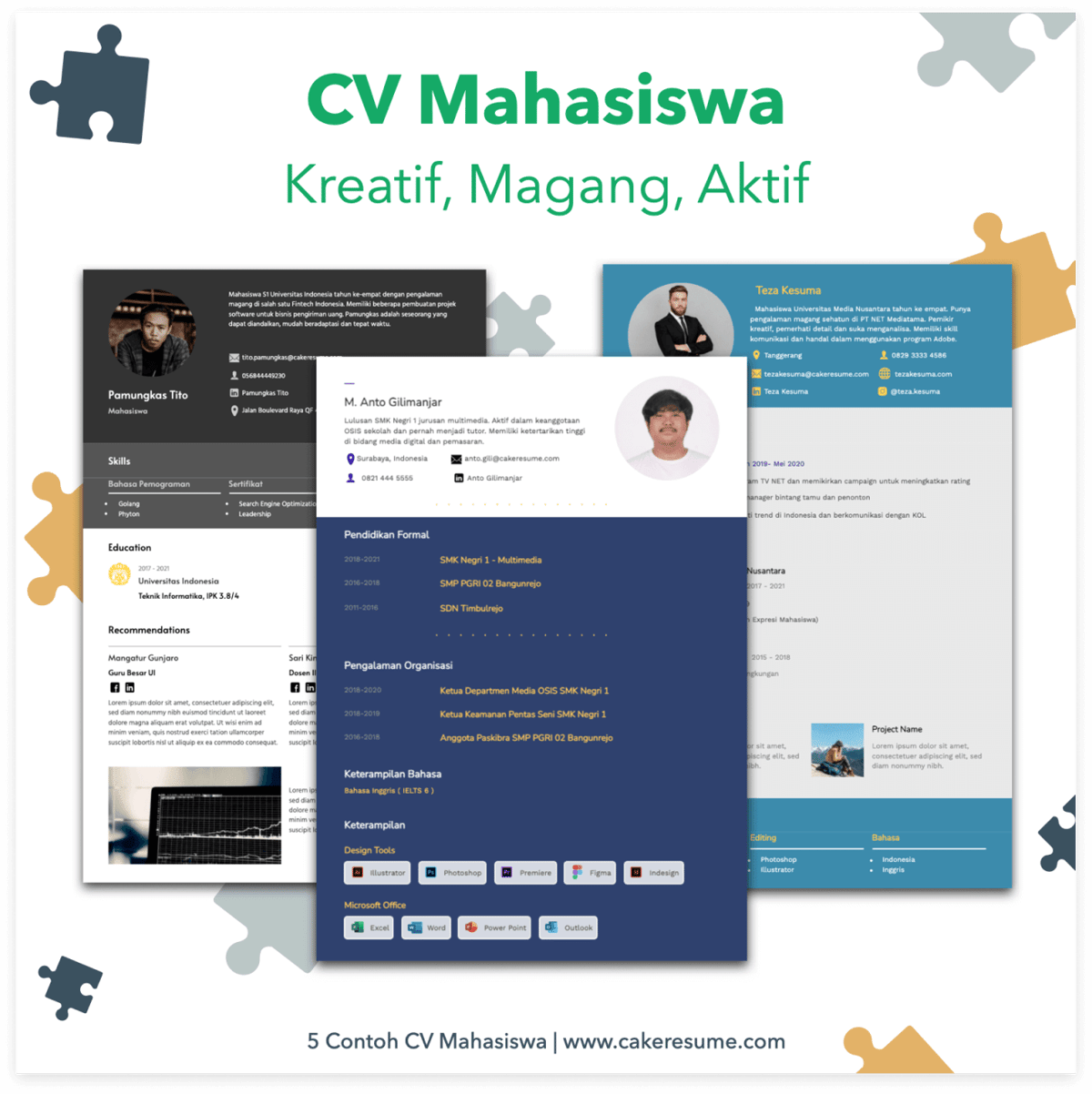 Template Cv Mahasiswa - KibrisPDR