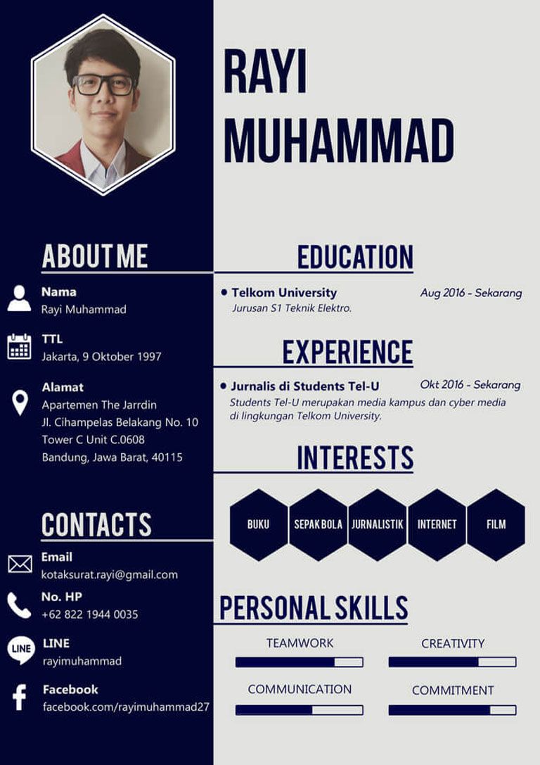 Detail Template Cv Mahasiswa Nomer 4