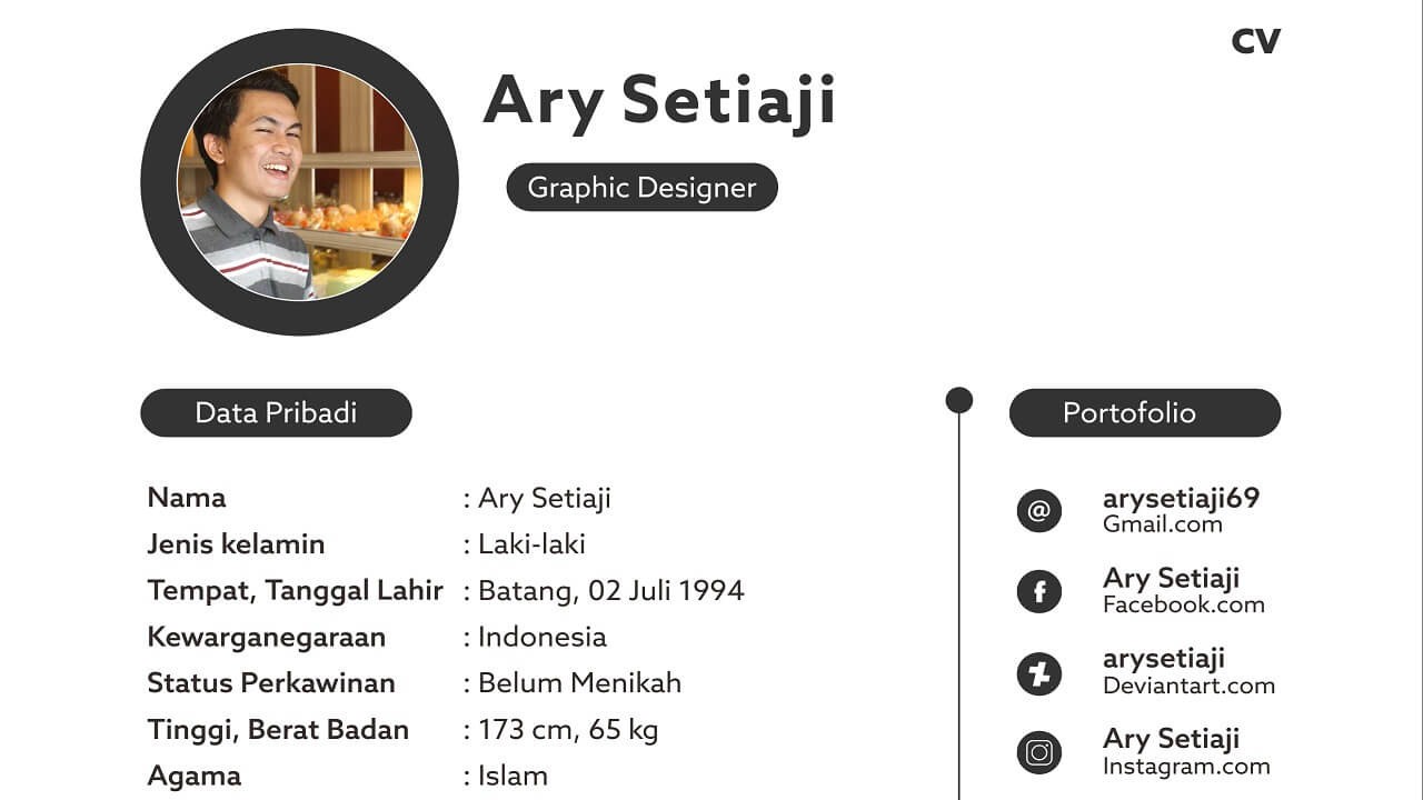 Detail Template Cv Mahasiswa Nomer 33