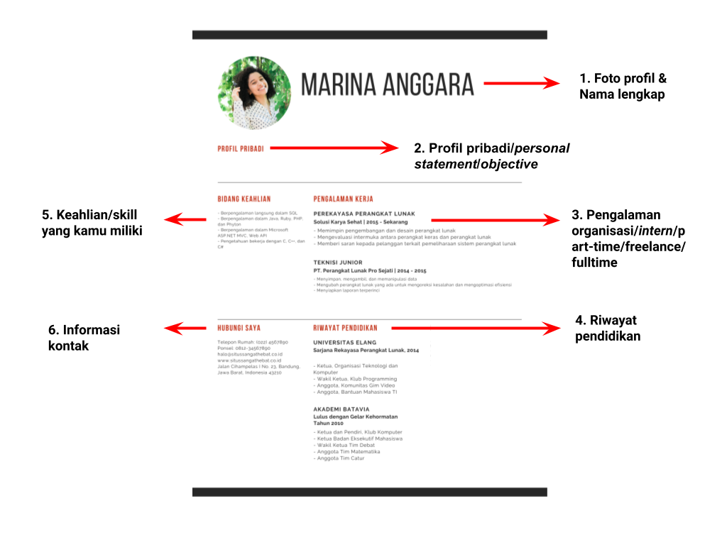 Detail Template Cv Mahasiswa Nomer 40