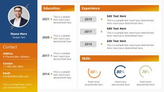 Detail Template Cv Powerpoint Gratis Nomer 17
