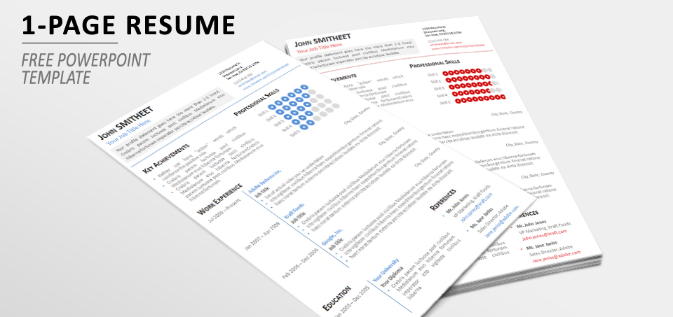 Detail Template Cv Powerpoint Gratis Nomer 37