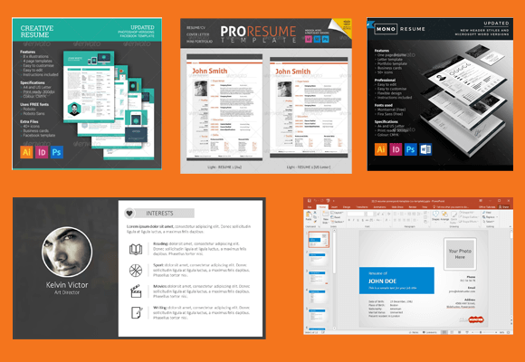 Detail Template Cv Powerpoint Gratis Nomer 51