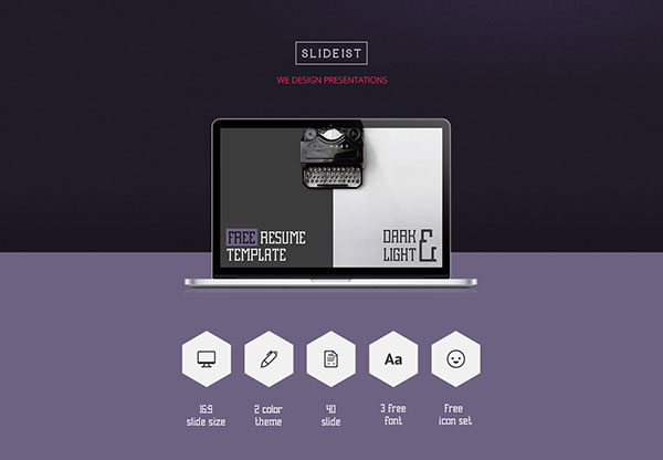 Detail Template Cv Powerpoint Gratis Nomer 52