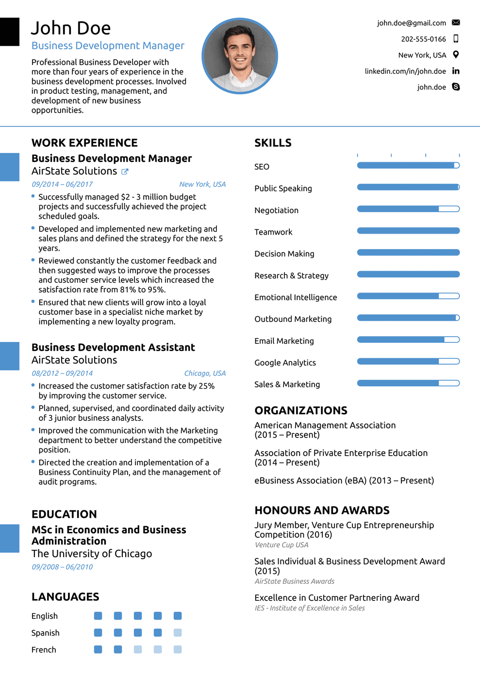 Detail Template Cv Profesional Nomer 8