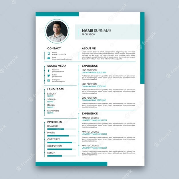 Detail Template Cv Sederhana Nomer 11