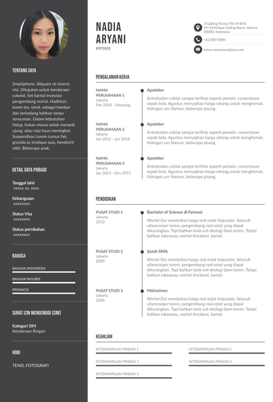 Detail Template Cv Sederhana Nomer 18