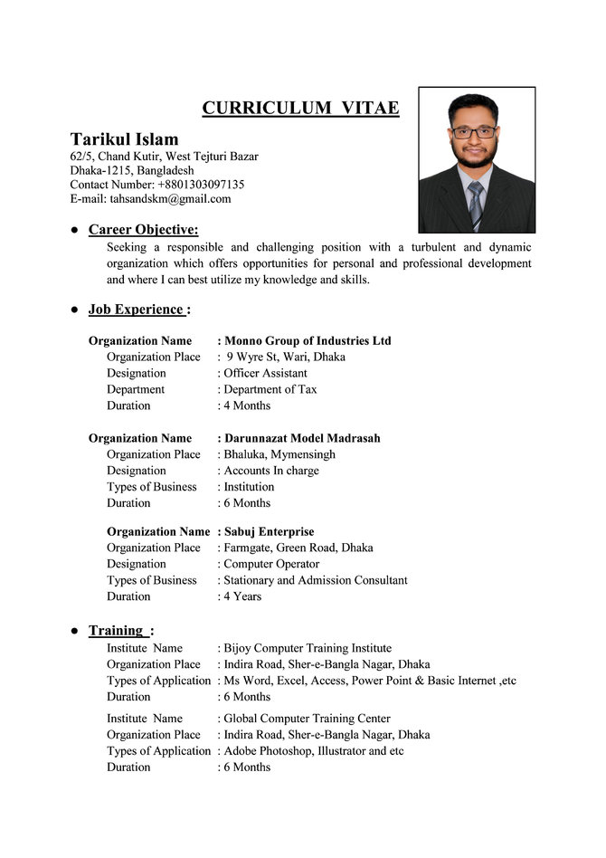 Detail Template Cv Sederhana Nomer 25