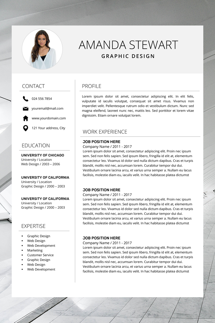 Detail Template Cv Simple Nomer 9