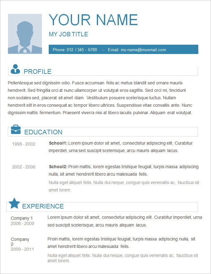 Detail Template Cv Simple Nomer 16