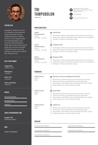 Detail Template Cv Terbaik Nomer 13