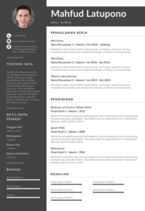 Detail Template Cv Terbaik Nomer 5