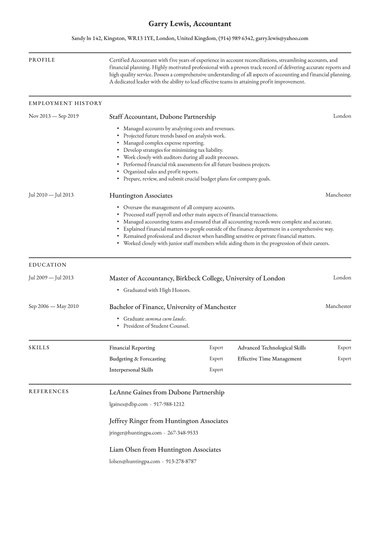 Template Cv Word Simple - KibrisPDR