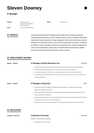 Detail Template Cv Word Simple Nomer 19