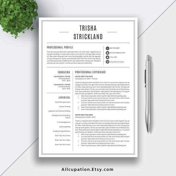 Detail Template Cv Word Simple Nomer 25