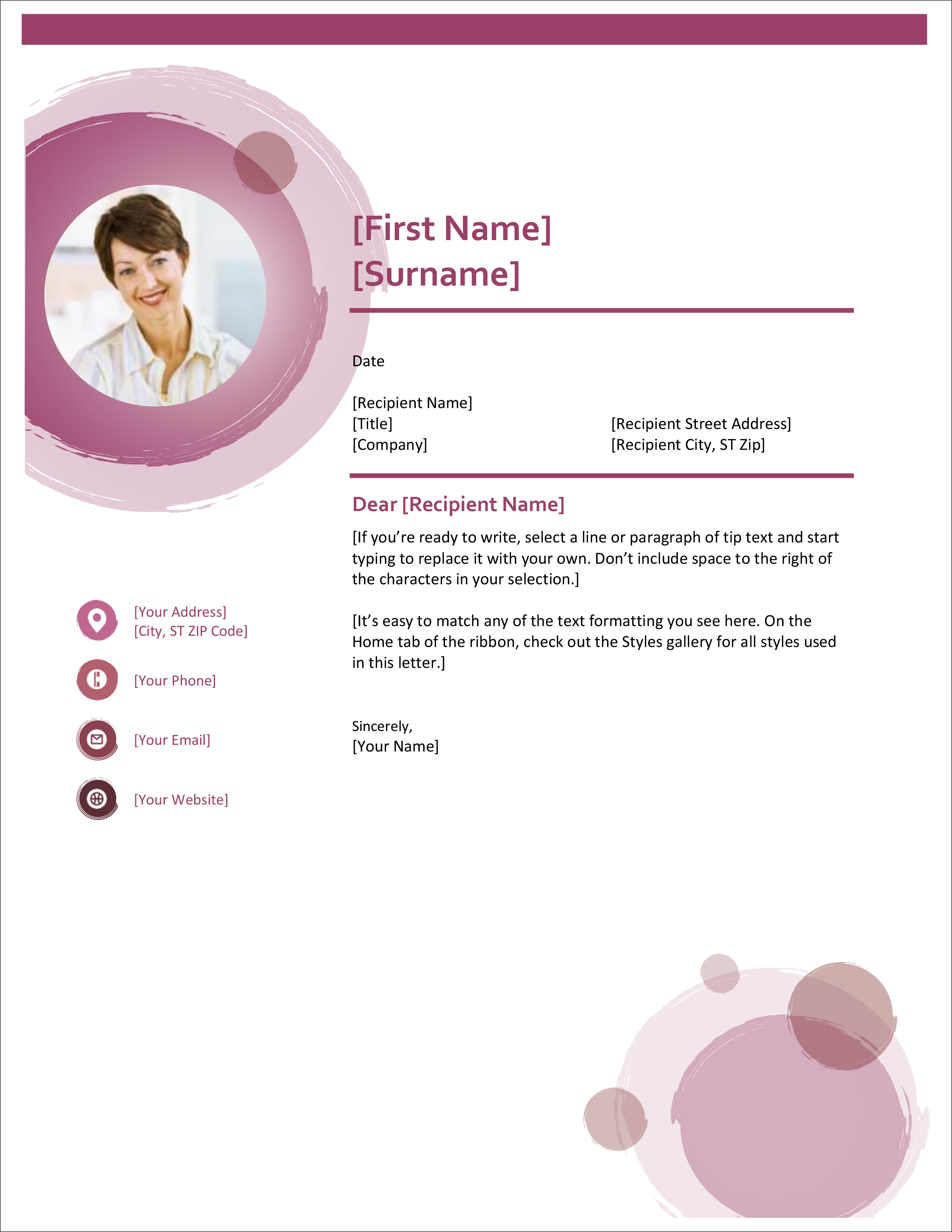 Detail Template Cv Word Simple Nomer 55