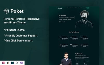 Detail Template Cv Wordpress Nomer 44