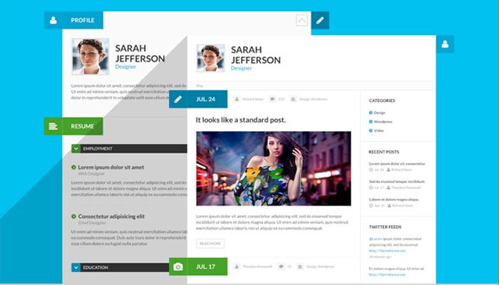 Detail Template Cv Wordpress Nomer 46