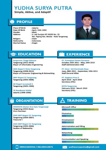 Detail Template Cv Yang Menarik Nomer 19