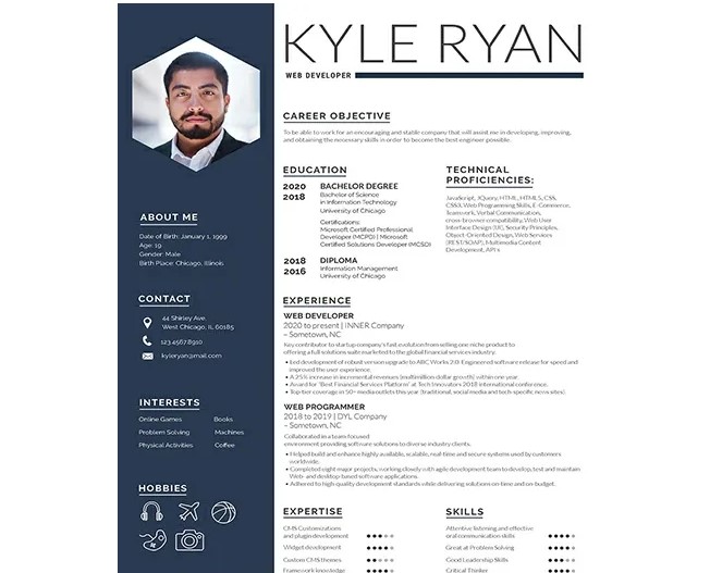 Detail Template Cv Yang Menarik Nomer 24