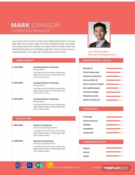 Detail Template Cv Yang Menarik Nomer 26