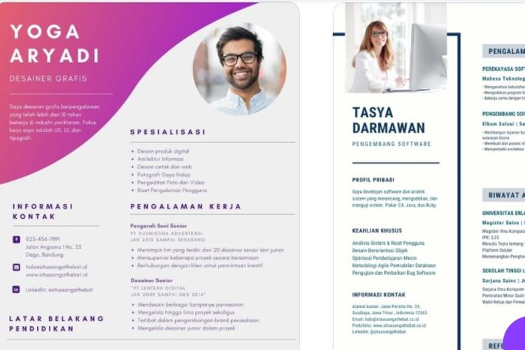 Detail Template Cv Yang Menarik Nomer 31