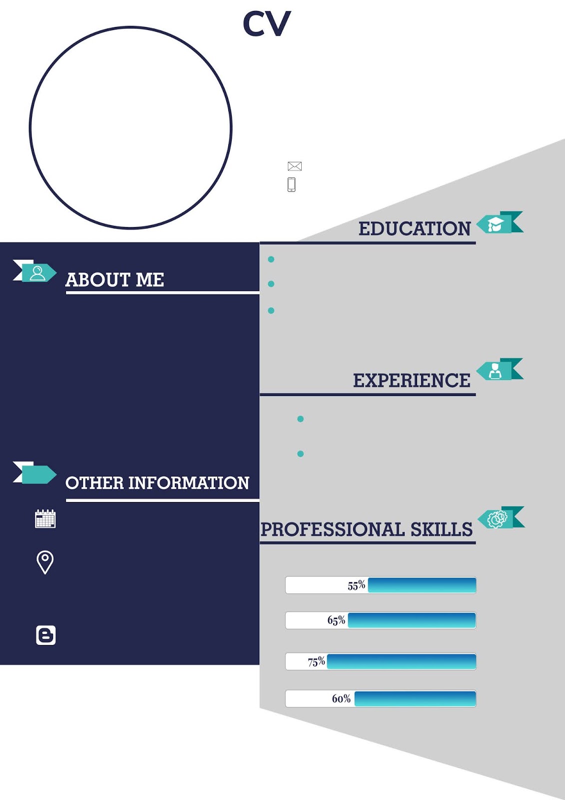 Detail Template Cv Yang Menarik Nomer 42