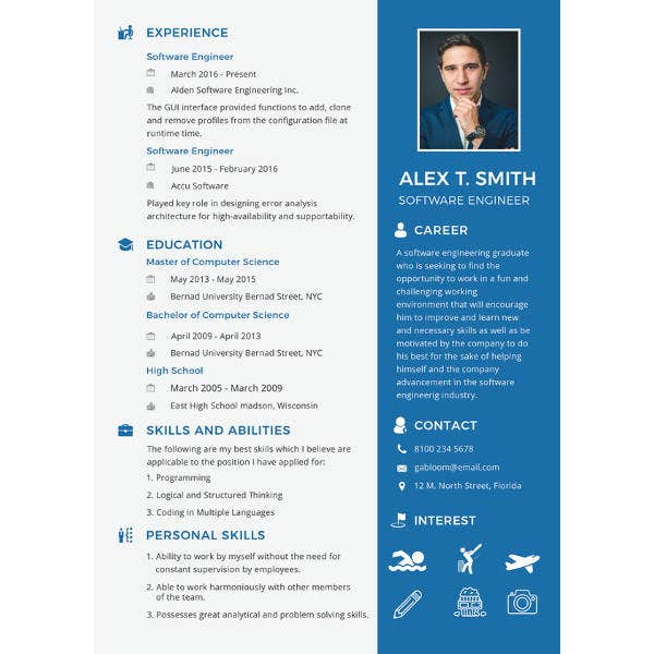 Detail Template Cv Yang Menarik Nomer 49