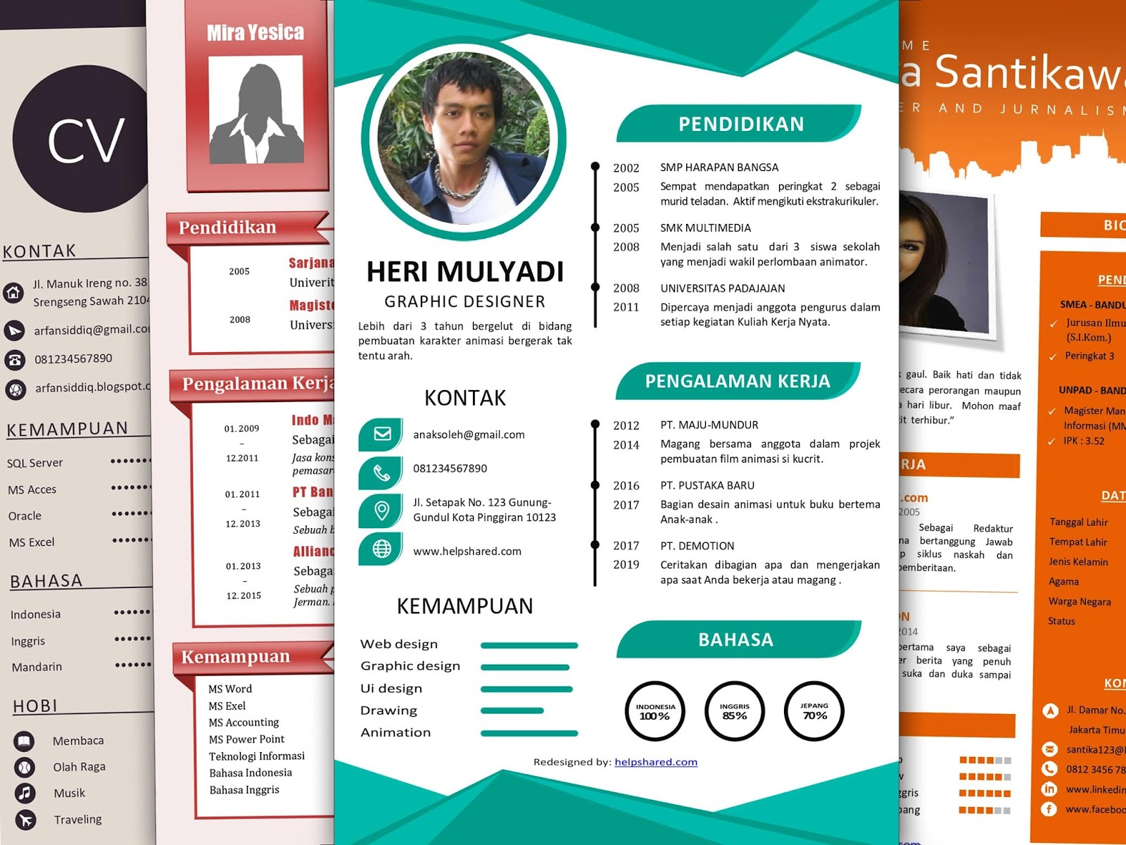 Detail Template Cv Yang Menarik Nomer 8