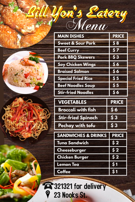 Detail Template Daftar Menu Nomer 19