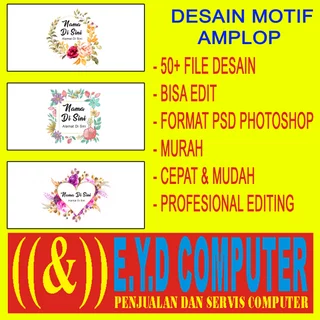 Detail Template Desain Amplop Nomer 8