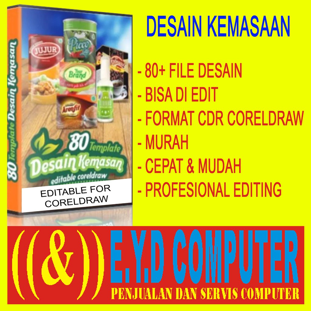 Detail Template Desain Kemasan Makanan Cdr Nomer 9